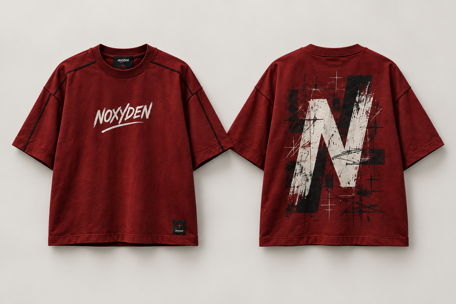 NOXYDEN COLLAGE BLOOD RED — front and back